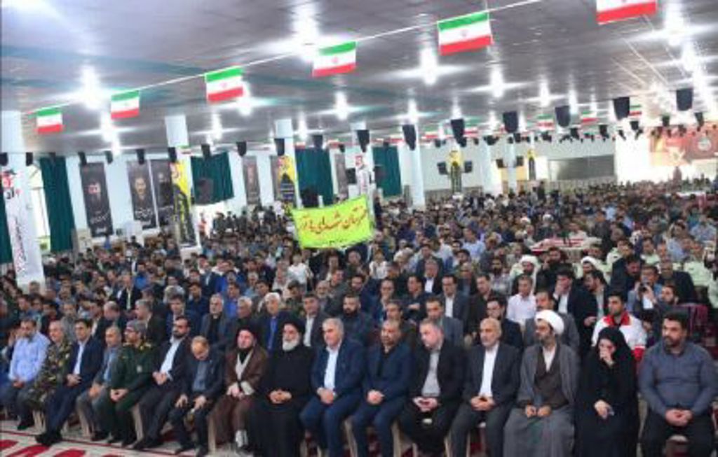مراسم باشکوه گرامیداشت حماسه مقاومت و پایداری مردم اندیمشک در 4 آذر 1365 با حضور جهانبخش قلاوند نماینده مردم اندیمشک